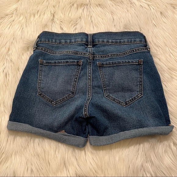 Old Navy Skinny Midi Denim Short Medium Wash - Picture 5 of 9